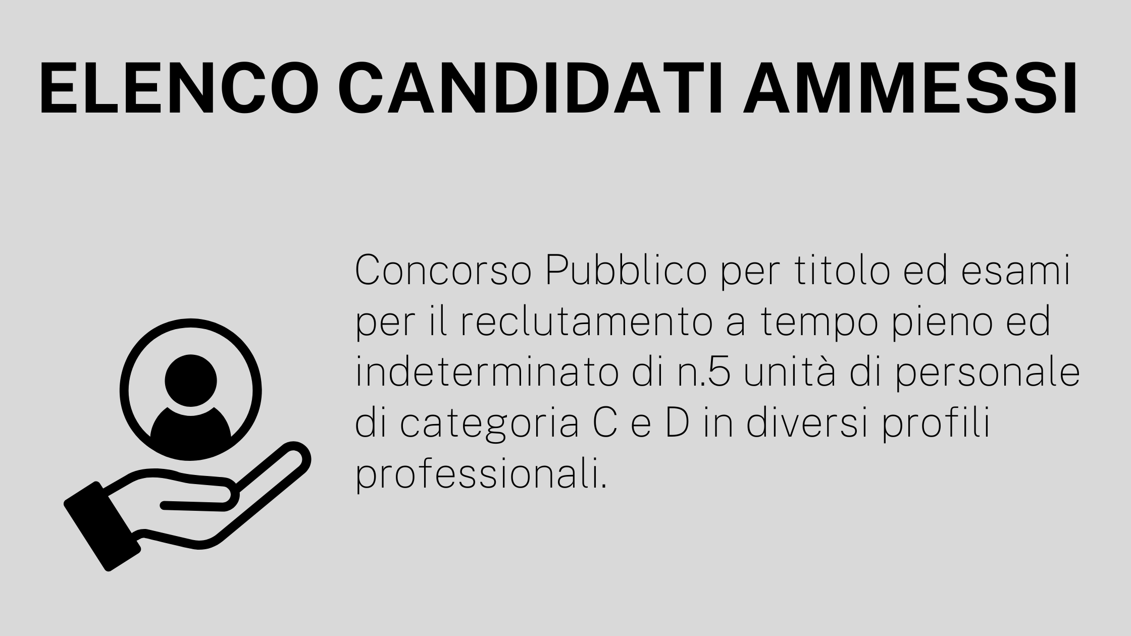 Elenco Candidati Ammessi: Concorso Pubblico Per Titolo Ed Esami Per Il ...